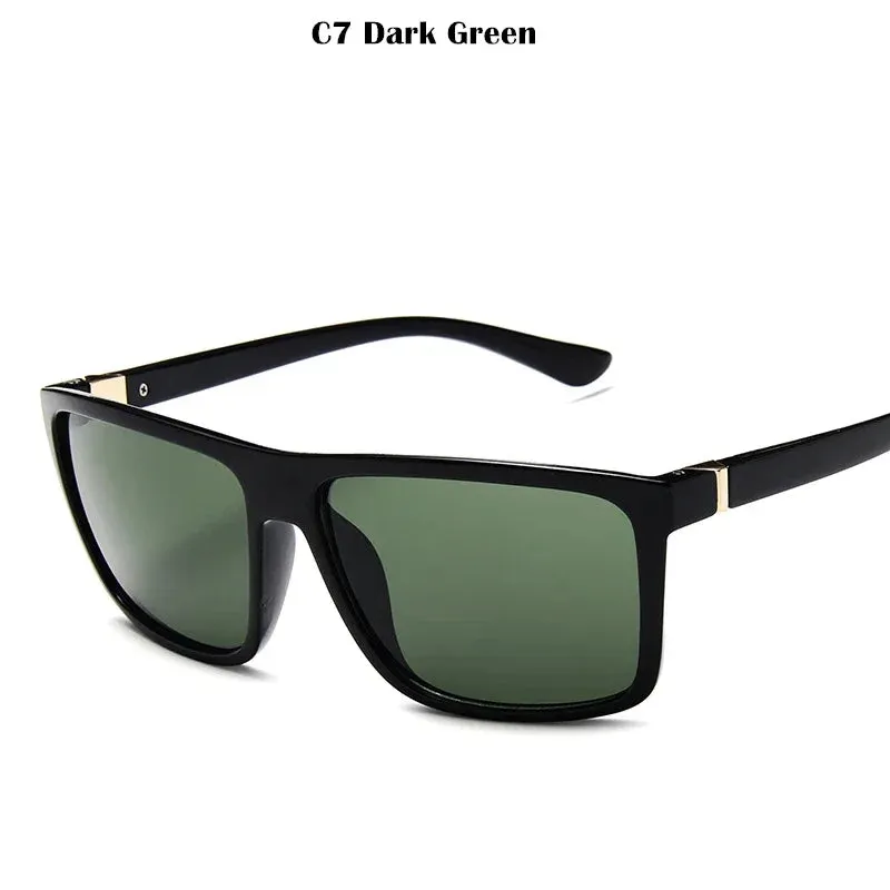 2024 Men's Sunglasses Classic Square Sun Glasses Brand Design UV400 Protection Shades oculos de sol hombre glasses Driver