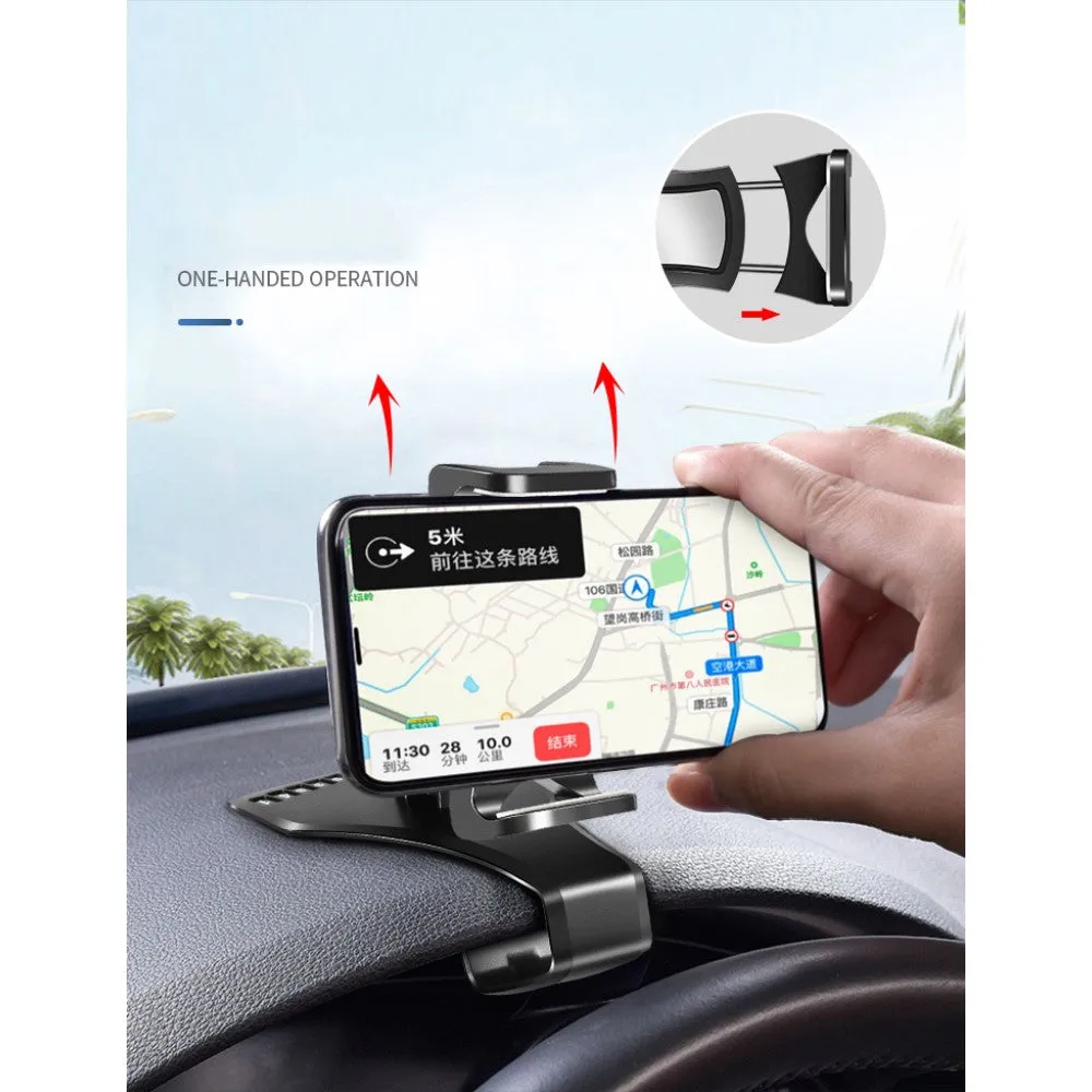 3 in 1 Car GPS Smartphone Holder: Dashboard / Visor Clamp   AC Grid Clip for Zopo Speed 7 Plus, Speed 7 , ZP952 - Black