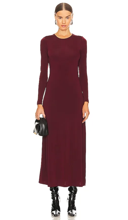 ALLSAINTS Katlyn Maxi Dress in Burgundy