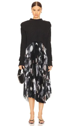ALLSAINTS Leia Alula Dress in Charcoal