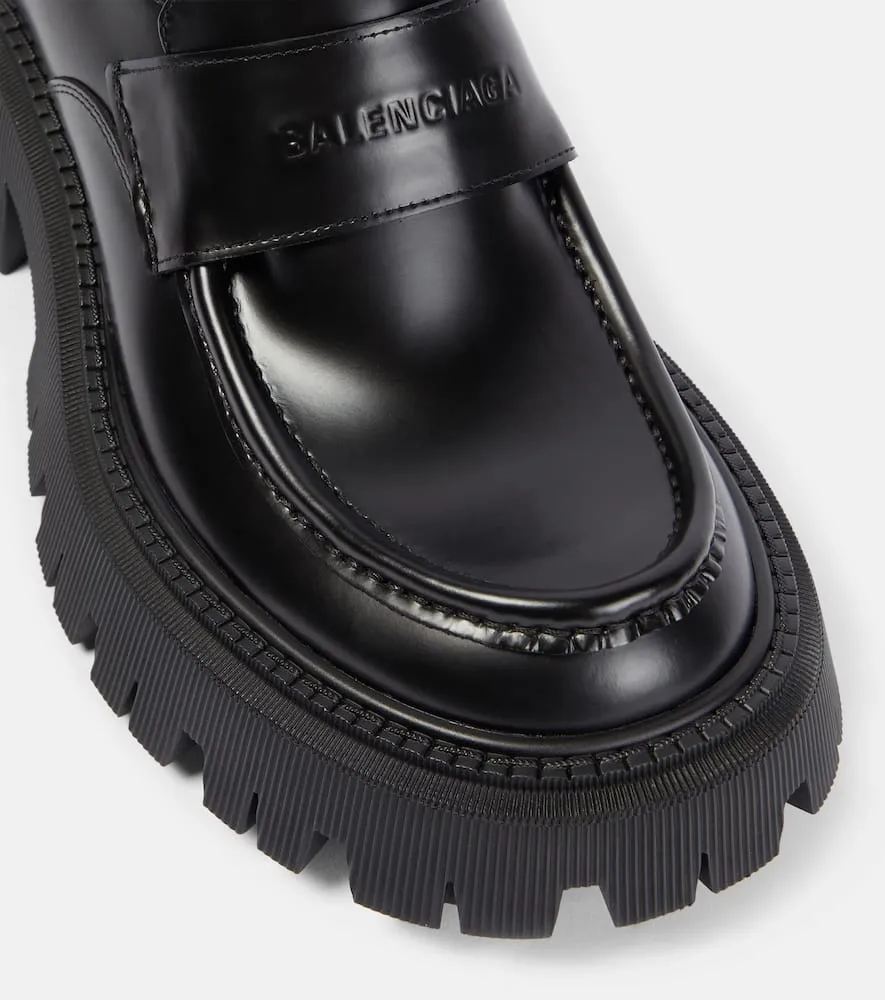 Balenciaga Tractor leather loafers