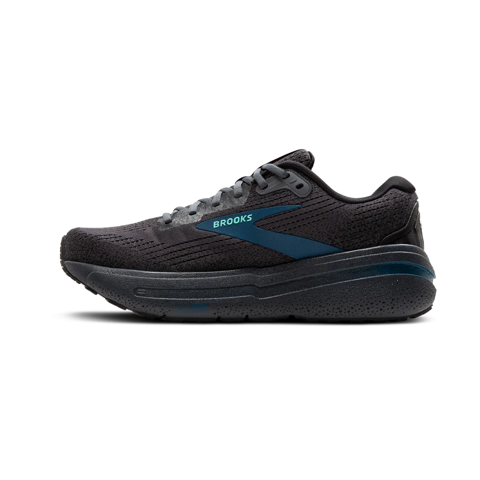 Brooks Men's Ghost Max 2 D Width Ebony/Cockatoo/Blue Sapphire