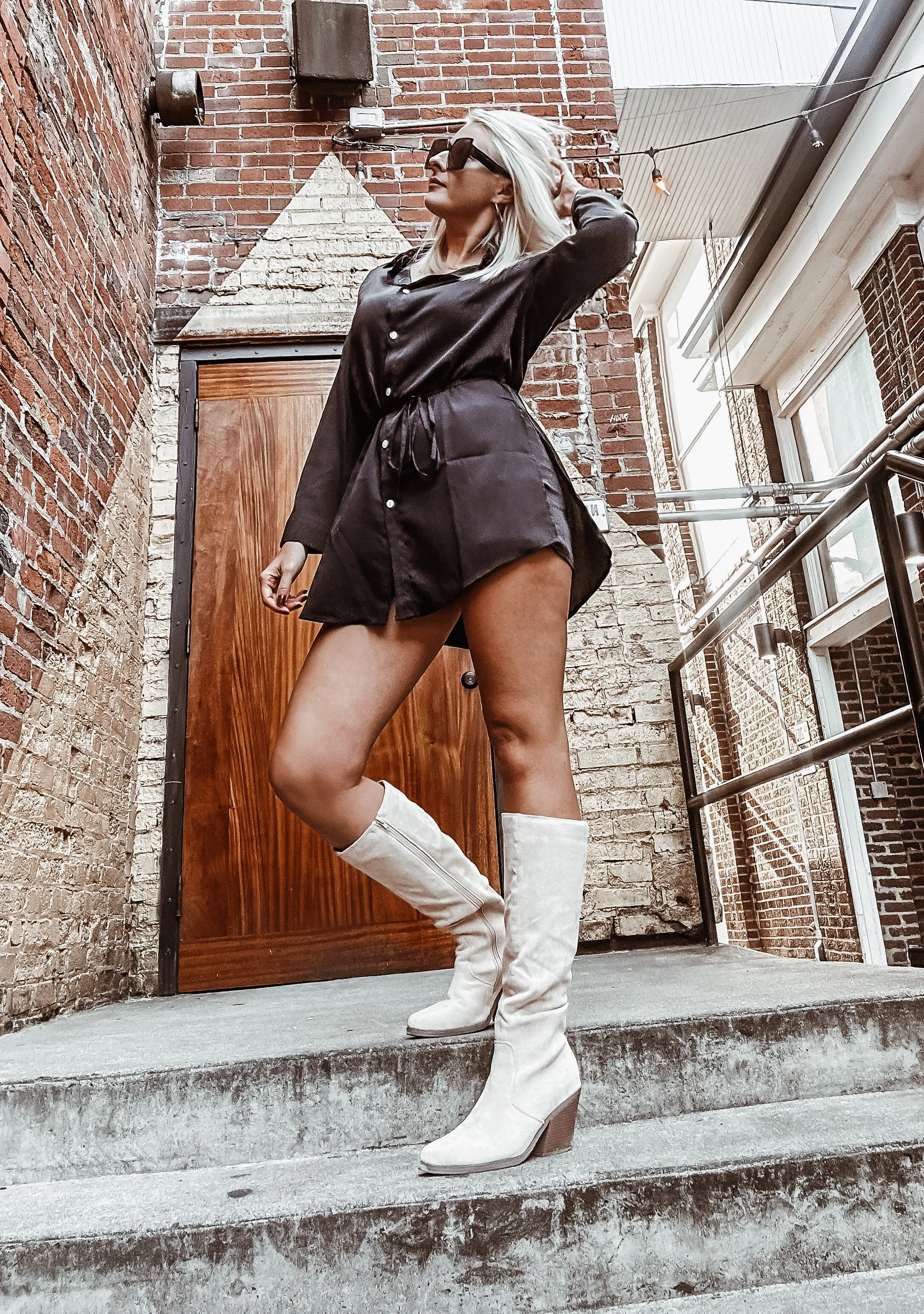 Call It What You Want Too - Satin Romper Dress