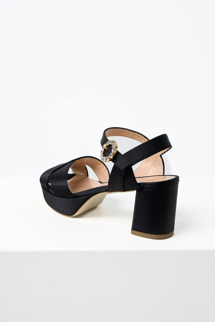 Diedre Crystal Platform Sandal