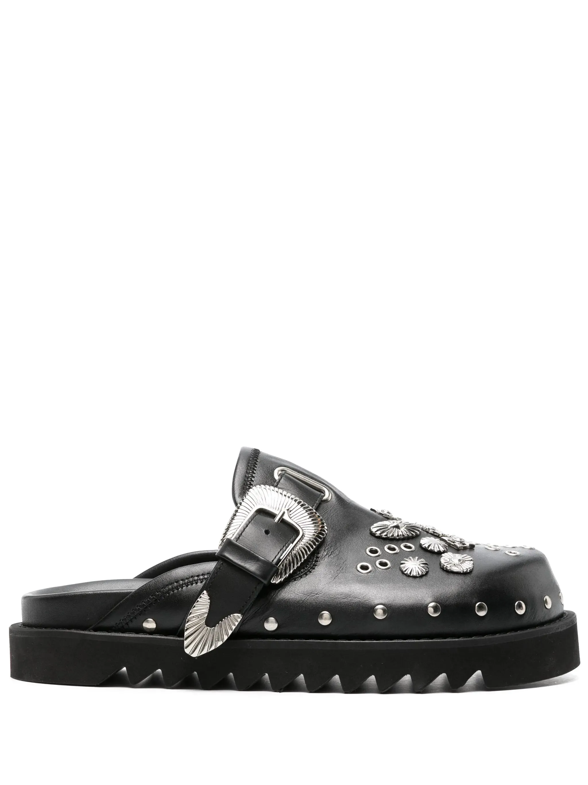 Eyelet Metal Sabot Sandal