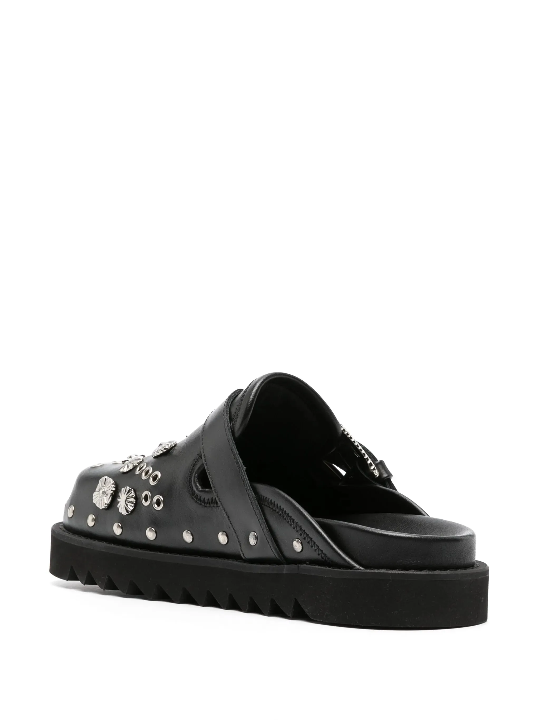 Eyelet Metal Sabot Sandal