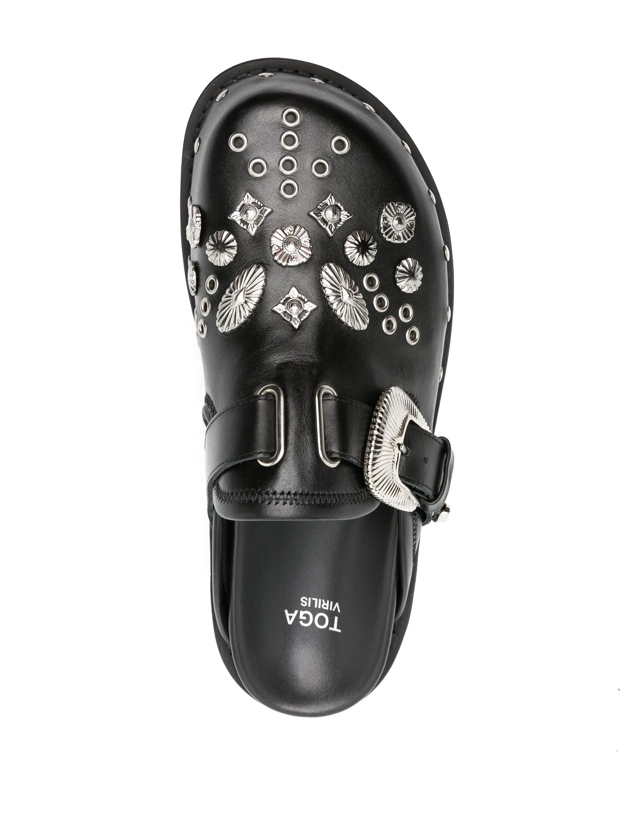 Eyelet Metal Sabot Sandal