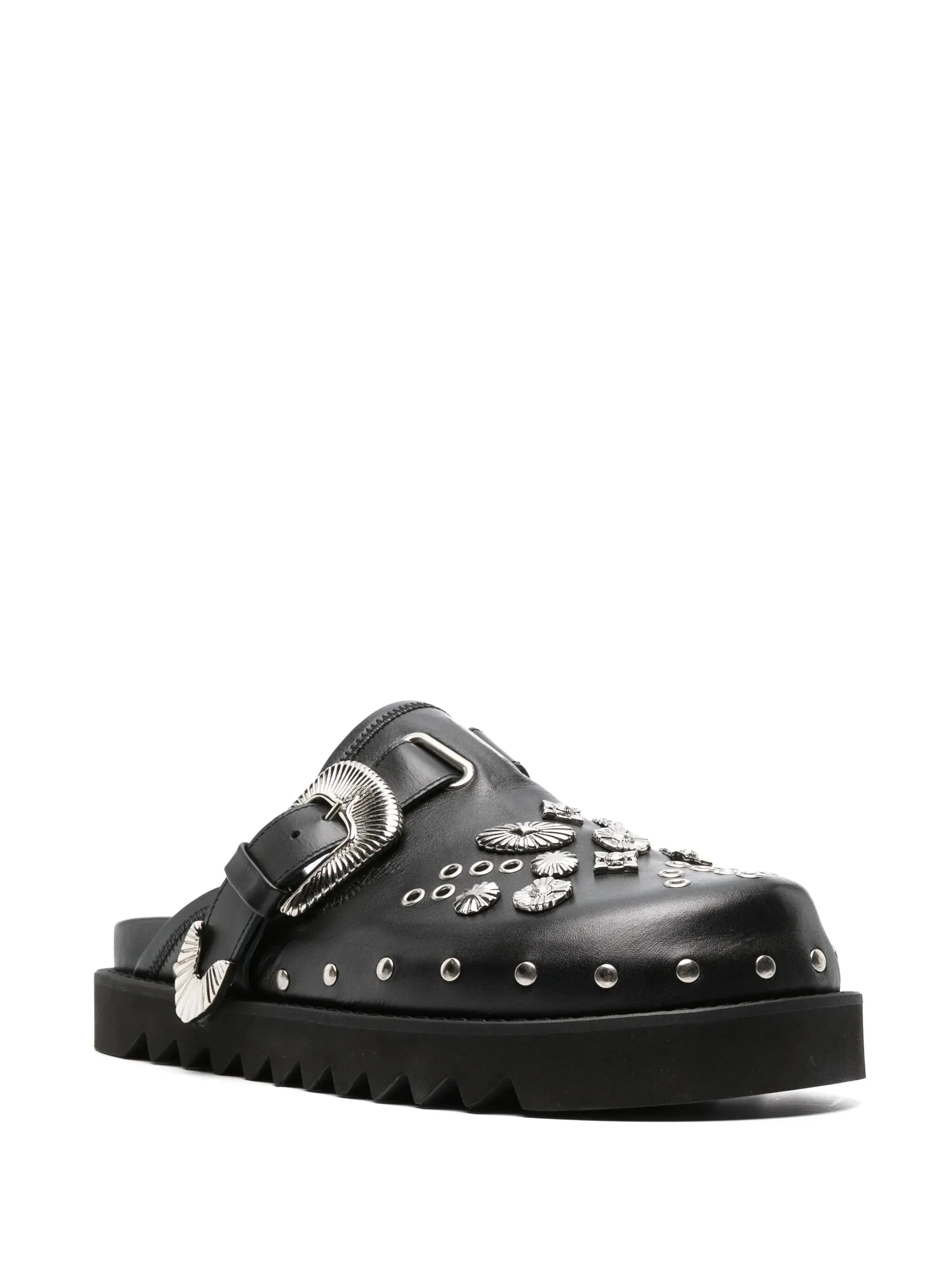 Eyelet Metal Sabot Sandal