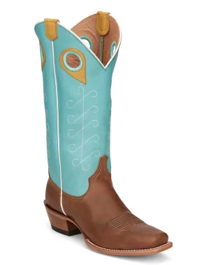 Justin Women's Hattie 13 Inch Western Boot Brown Blue