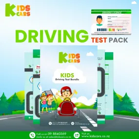 Kids Cars Driving Test & License Kit