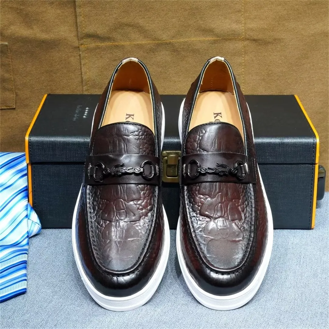 Luxalon Crocodile Slip-ons