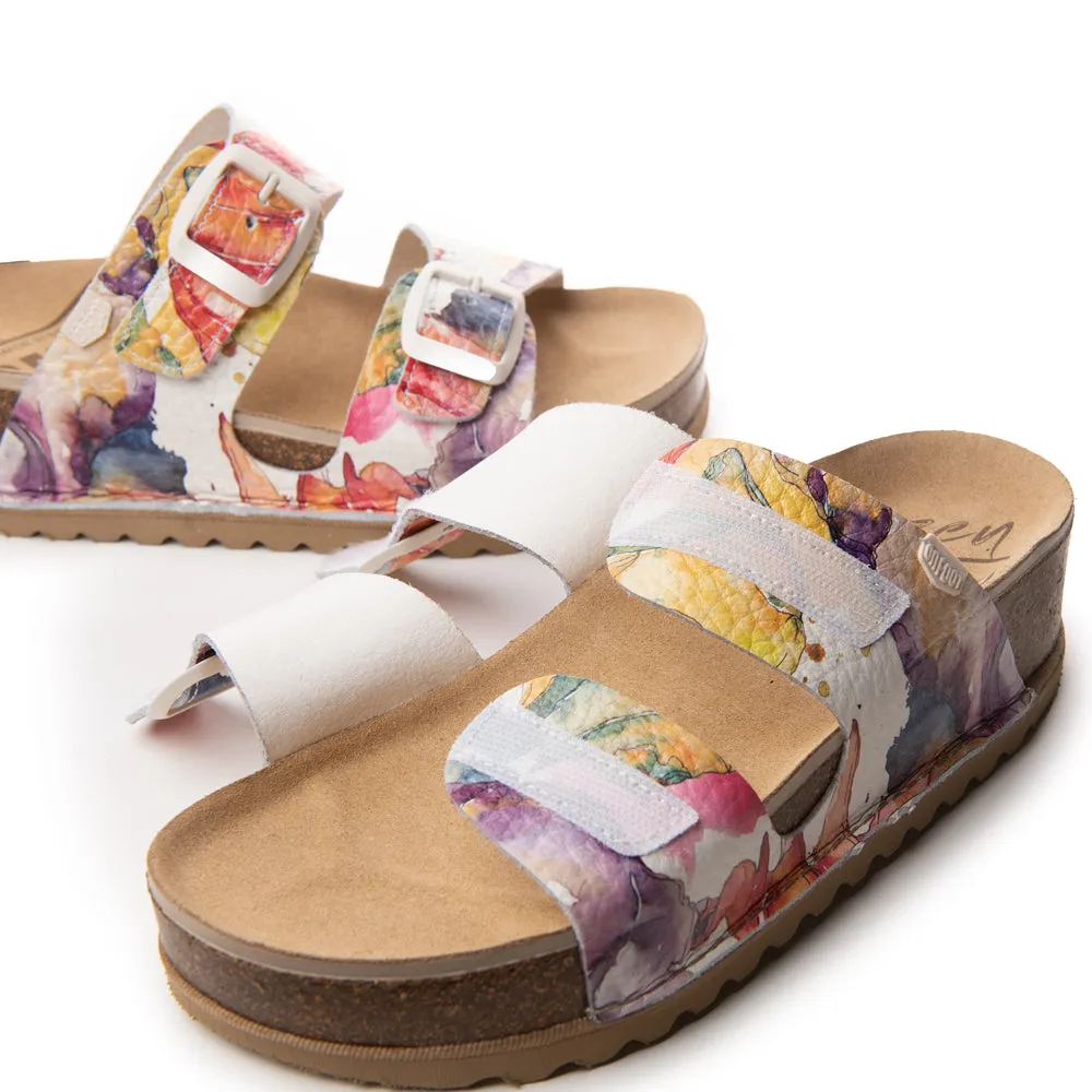 ON FOOT AURORA 1110 PLATFORM SLIP ON FLORAL