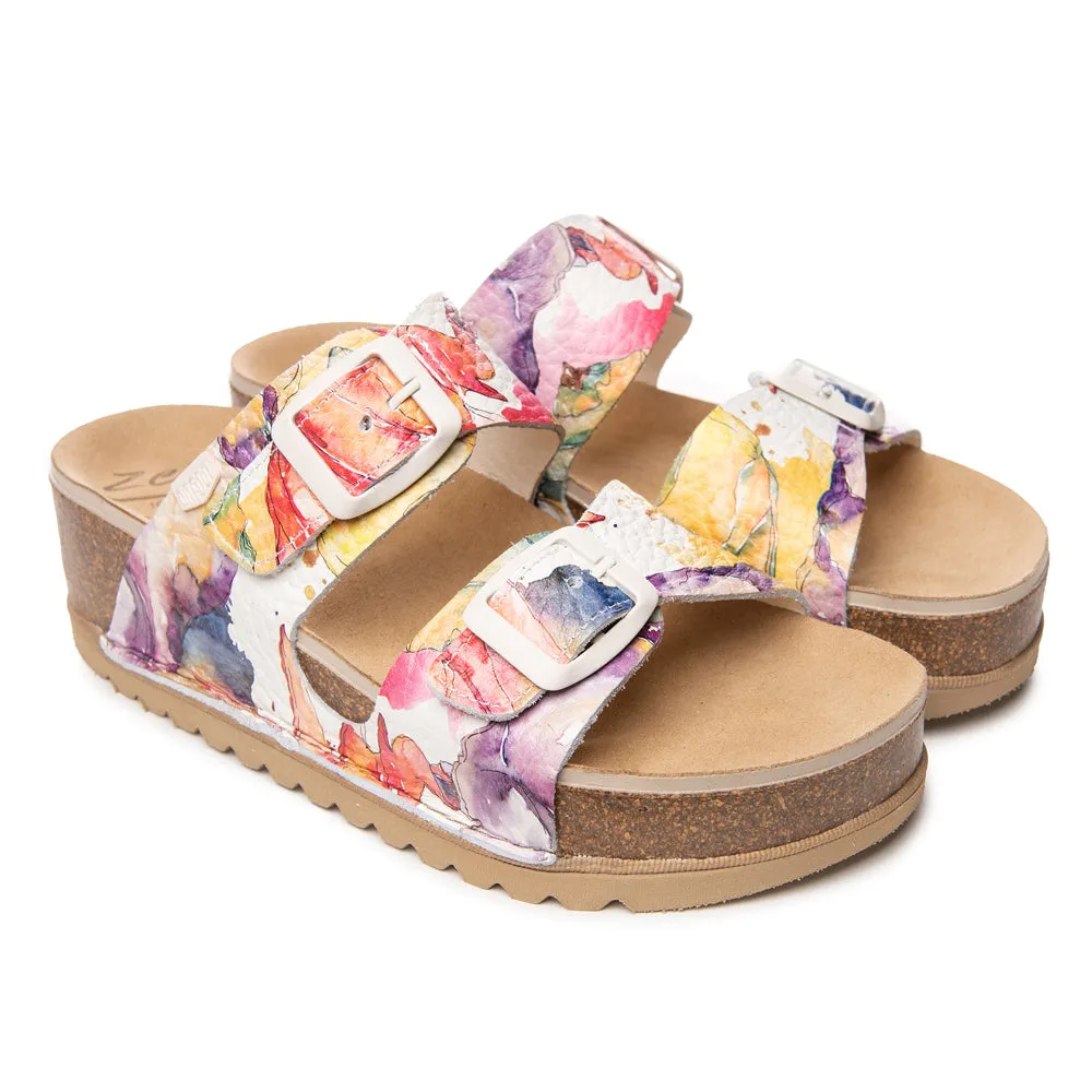 ON FOOT AURORA 1110 PLATFORM SLIP ON FLORAL