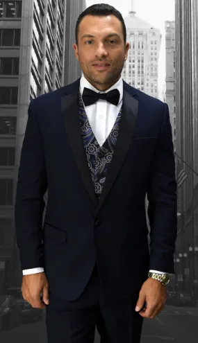 Statement  Look-6 NVY Mens Suit