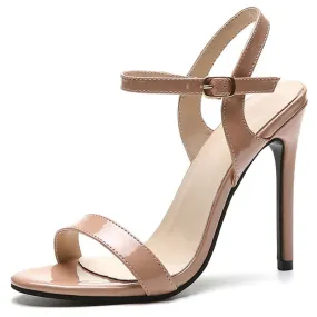 Summer Women High Heels Sandals Open Buckle Strap