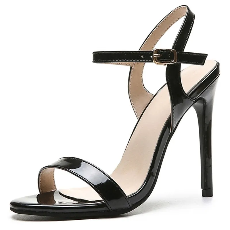 Summer Women High Heels Sandals Open Buckle Strap