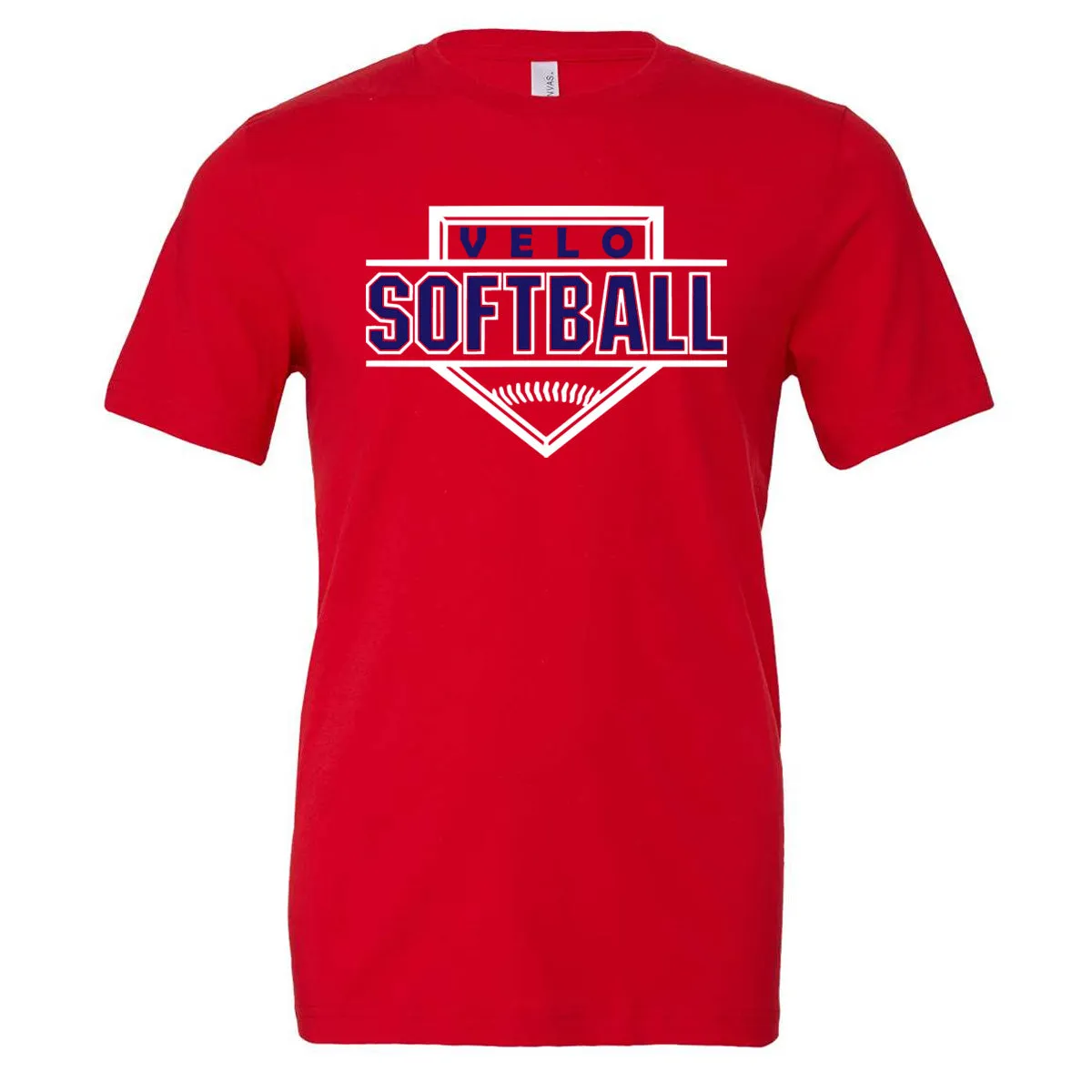 Velo FP - Softball Homeplate - Red (Tee/DriFit/Hoodie/Sweatshirt)