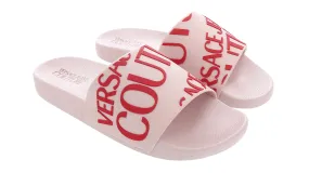 Versace Jeans Couture Pink Signature Fashion Slide -